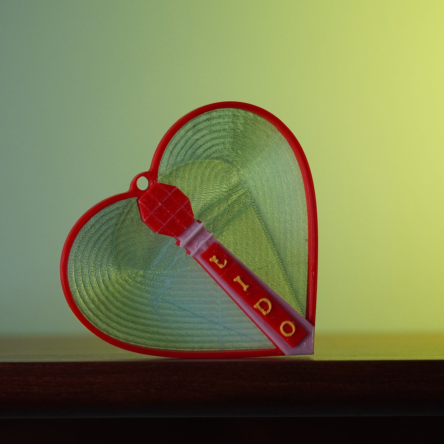 Margate Lido in a Heart Christmas Bauble