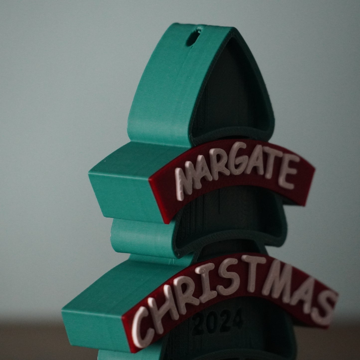 Four Margate & Lido Christmas Baubles